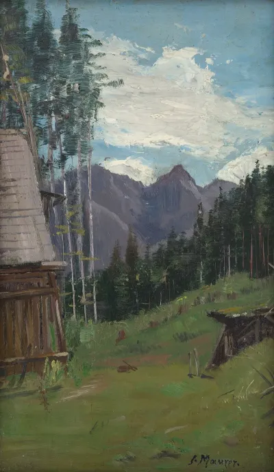Blick In Die Berge Bei Radmer In Der Obersteiermark