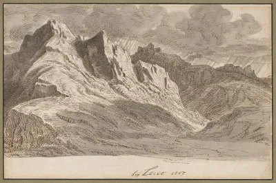 Blick Uber Die Berge Bei Lecco