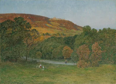 Blick Vom Cobenzl Auf Den Kahlenberg Bei Wien