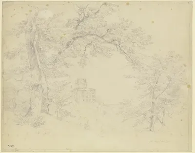 Blick Von Suden Auf Das Heidelberger Schlos