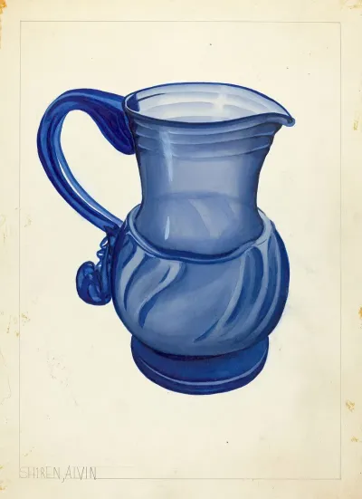 Blown Glass Pitcher