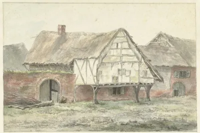 Boerderij Met Een Muur