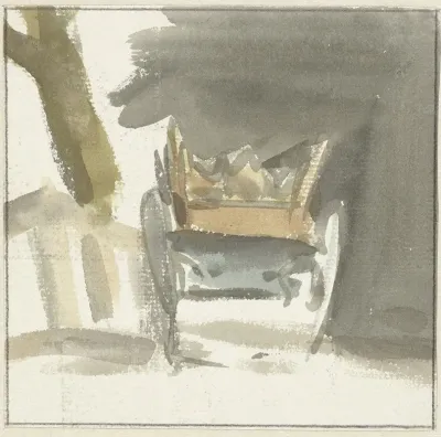 Boerenwagen Van Achteren Gezien