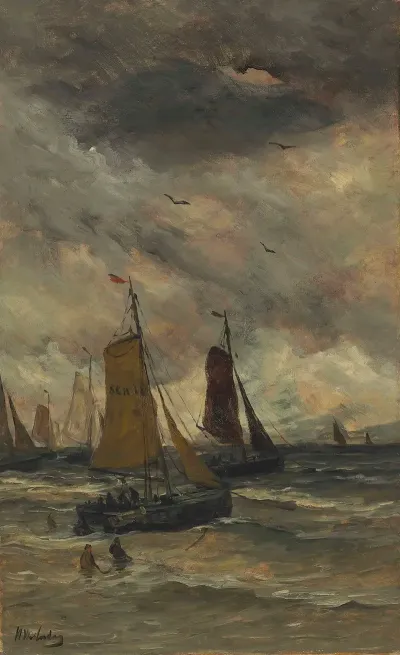 Bomschuiten At Sea