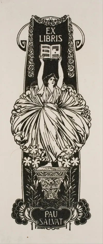 Book Plate Of Pau Salvat