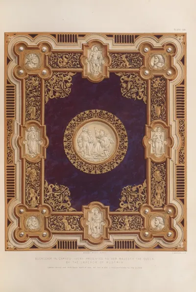 Bookcover In Carved Ivory Presented To Her Majesty The Queen By The Emperor Of Austria
