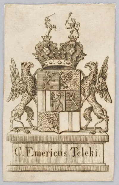 Bookplate C Emericus Teleki