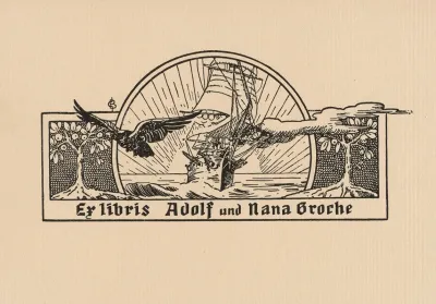 Bookplate Of Adolf Nana Groche