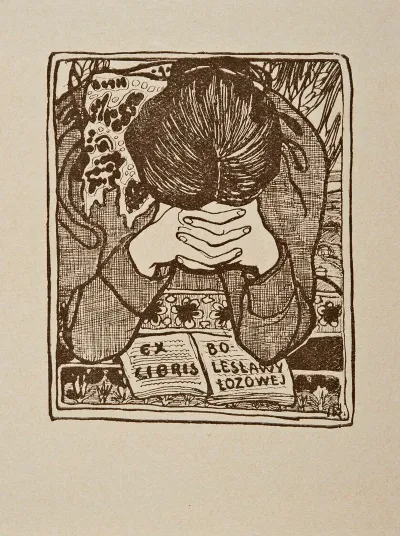 Bookplate Of Boleslawa Lozowa