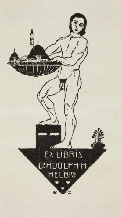 Bookplate Of Dr Adolph H Helbig