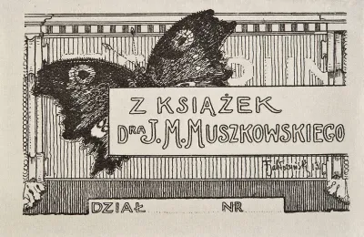 Bookplate Of Jan Muszkat Muszkowski