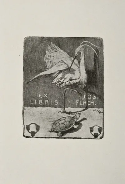 Bookplate Of Jozef Flach