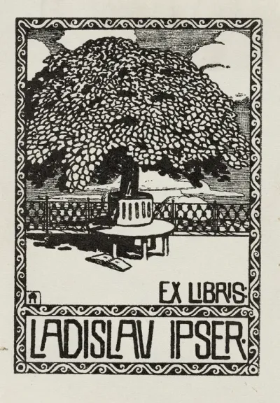 Bookplate Of Ladislav Ipser