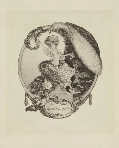Bookplate Of Marie Rassenfosse