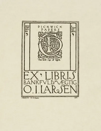 Bookplate Of O I Larsen