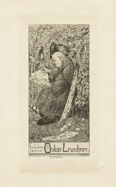 Bookplate Of Oskar Leuschner