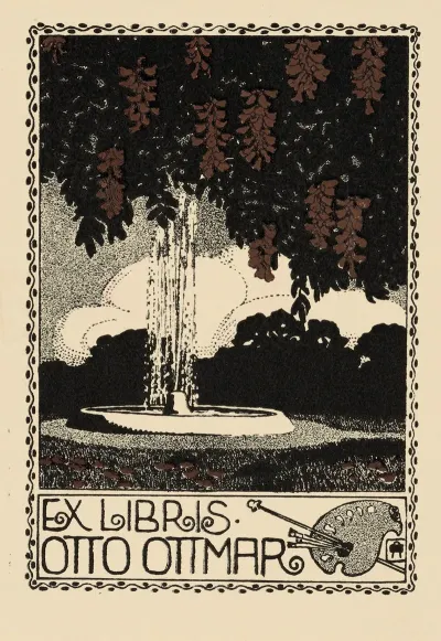Bookplate Of Otto Ottmar