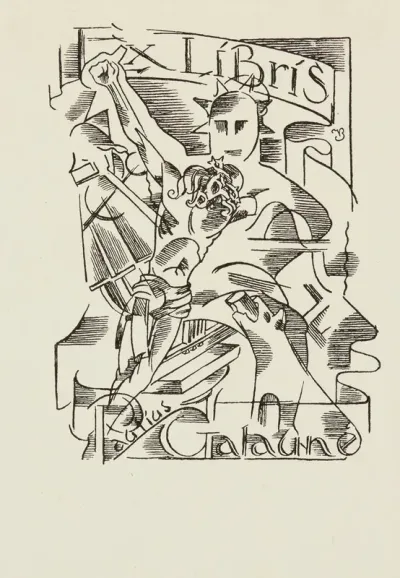 Bookplate Of Paulius Galaune