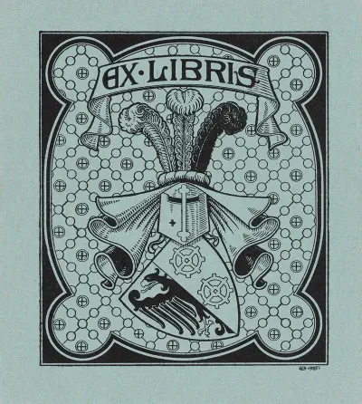 Bookplate Of Rudolph Von Hoschek