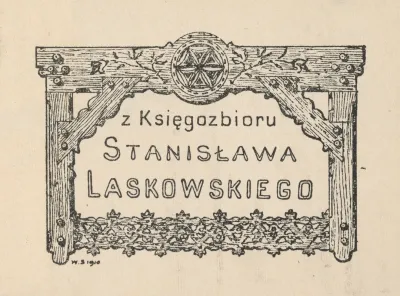 Bookplate Of Stanislaw Laskowski