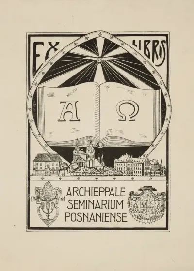 Bookplate Of The Archdiocesan Iibrary Of The Seminary In Poznan