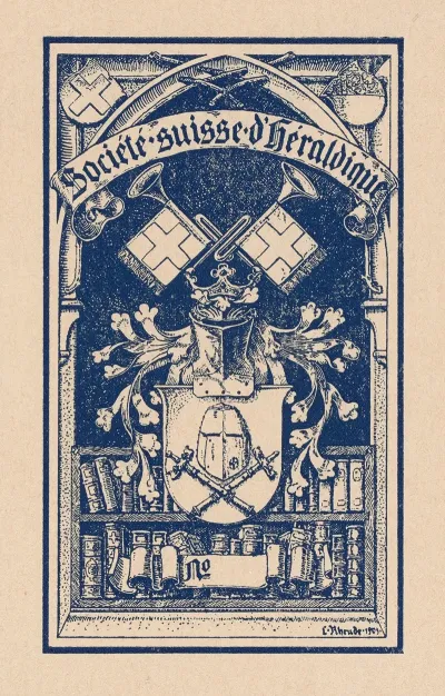 Bookplate Societe Suisse Dheraldique