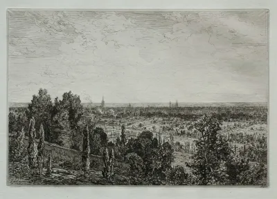 Bordeaux View From The Coast Of Cenon