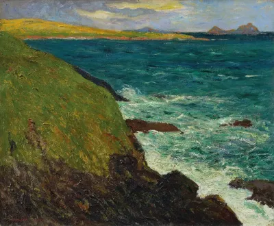 Bords De La Cote A Saint Jean Du Doigt Bretagne