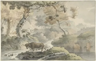 Boslandschap Met Stier