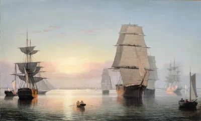 Boston Harbor Sunset