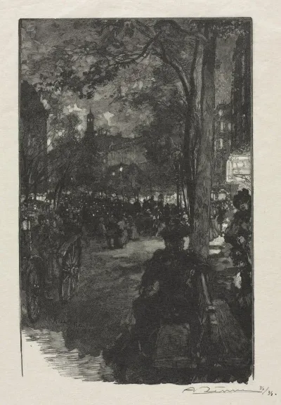 Boulevard Montmartre Evening