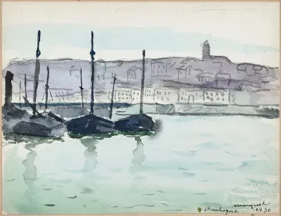 Boulogne Sur Mer Bateaux Dans Le Port