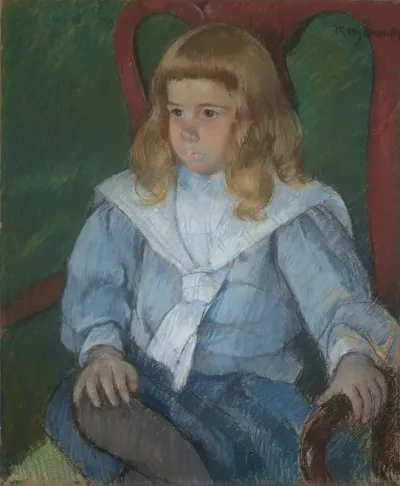 Boy With Golden Curls Portrait Of Harris Whittemore Jr B A 1918