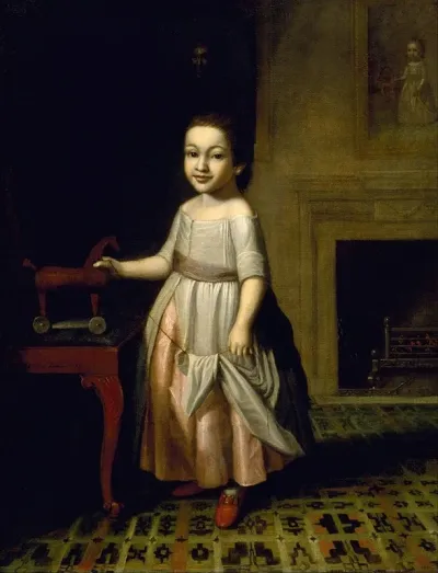 Boy With Toy Horse