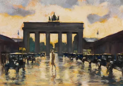 Brandenburger Tor Vom Pariser Platz Aus Gesehen