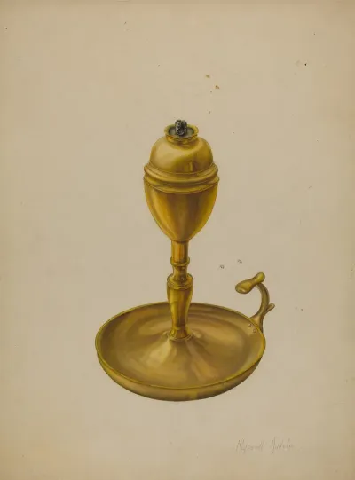 Brass Oil Lamp 2