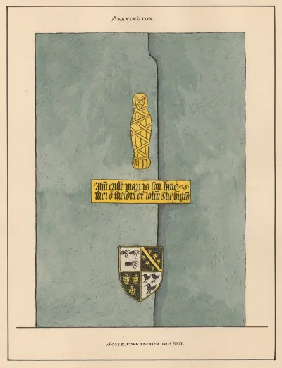 Brass Plate For John Skevington From Hornsey Church