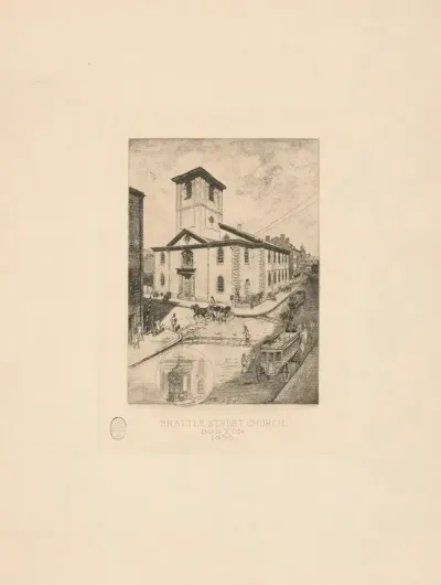 Brattle Street Church Boston 1855