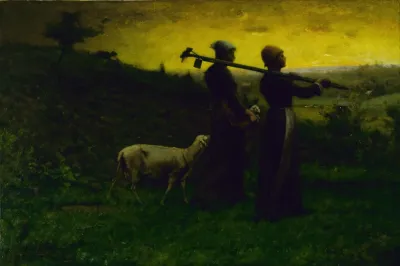 Bringing Home The New Born Lamb
