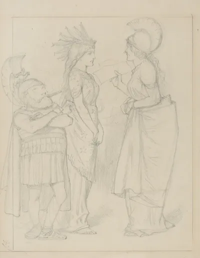 Britannia And Columbia With Ulysses S Grant