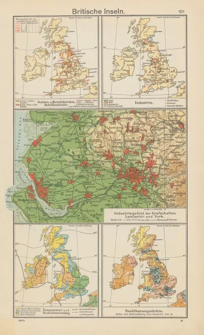 Britische inseln Industriegebiet der grafschaften lancaster und york