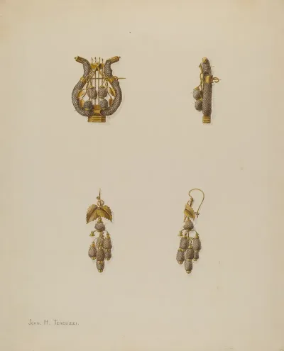 Brooch And Earrings 2