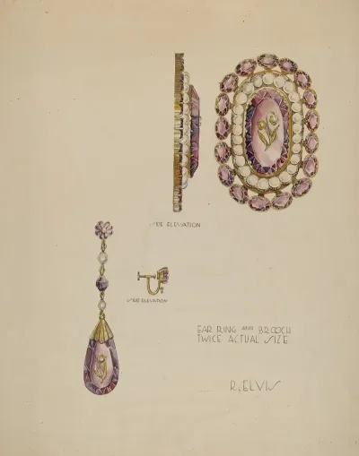 Brooch And Earrings 5