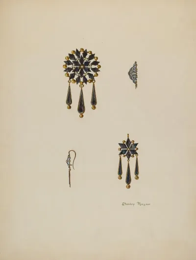 Brooch And Earrings 6