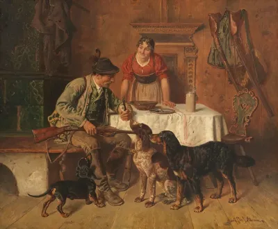 Brotzeit Des Jagers