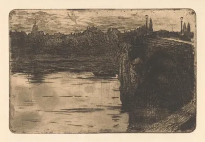 Brug Over Een Rivier In Een Stad