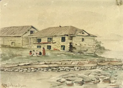 Buildings Going To Ruin Alaska 1884