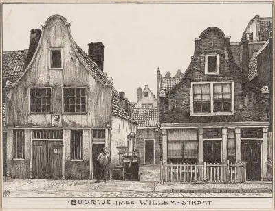 Buurtje In De Willemstraat Te Amsterdam