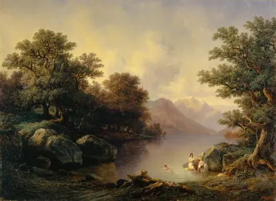 By The Lake Of Brienz The Bathers