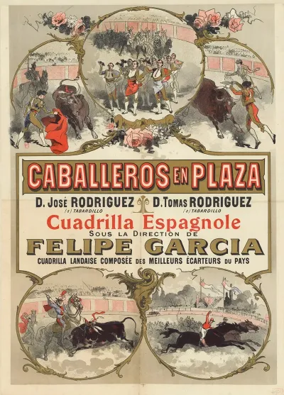 Caballeros En Plaza D Jose Rodriguez D Tomas Rodriguez Cuadrilla Espagnole Sous La Direction De Felipe Garcia 2